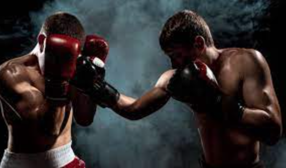 boxeadores haciendo sparring
